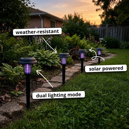Solar Bug Zapper & Pathway Light — 2-in-1 Mosquito Killer