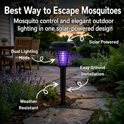 Solar Mosquito Zapper Light
