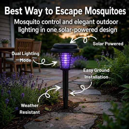 Solar Mosquito Zapper Light